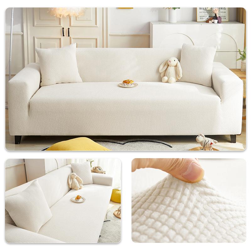 Elastic Adjustable Sofa Cover Non-slip Jacquard Armchair Sofa Pad L Shape Sofa Covers For Living Room 1/2/3/4/5 Seat Home Decor