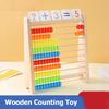 Brinquedo de Contagem de Madeira Ábaco Educação Montessori Brinquedo de Matemática Crianças Contas Arco-íris Contagem Operações de Adição Subtração Aprendizagem
