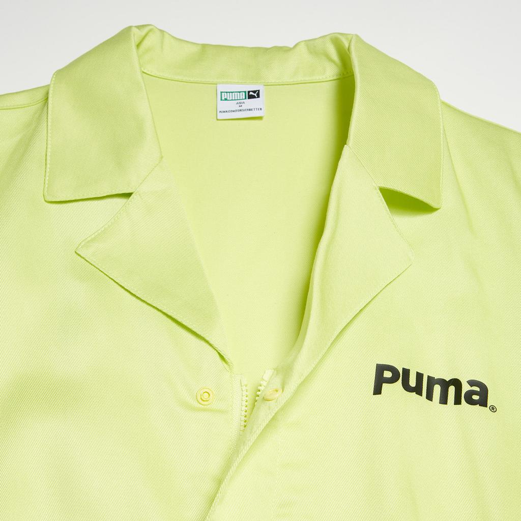 Puma Moisture Wicking Breathable Mid Rise Solid Color Jumpsuit Women Jumpsuits Light-Yellow 624108-75