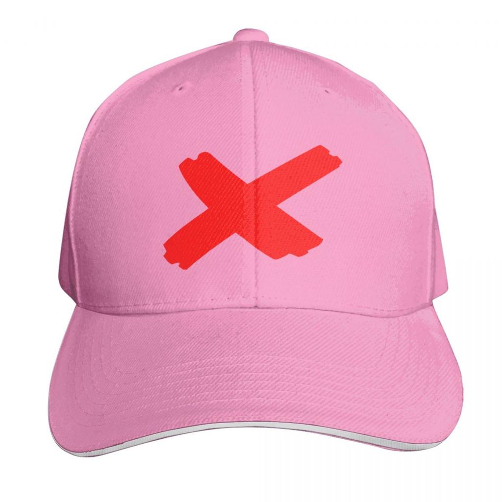 Red X Mark Baseball Cap Sun Hat For Children Hard Hat Sunscreen Luxury Brand FeUnisex Unisexs