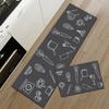Kitchen Mat Home Entrance Doormat Corridor Balcony Hallway Decor Floor Carpet Bedroom Living Room Anti -Slip Long Strip Rugs