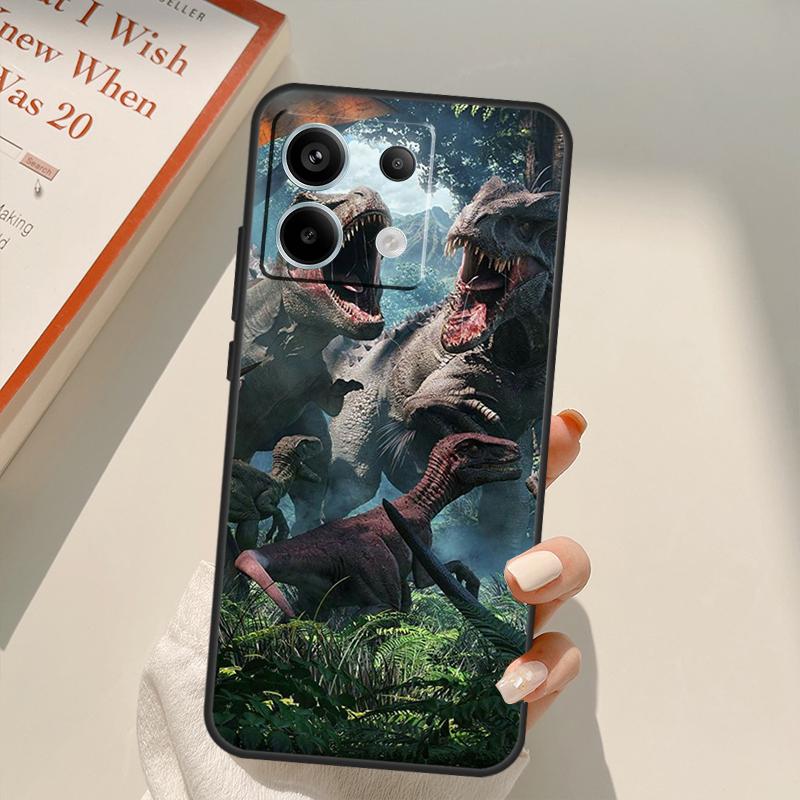 Jurassic Dinosaur Funda For Xiaomi Redmi Note 13 10 11 12 14 15 Pro Plus Case For Redmi 15 15C 13C 12C 10C 14C