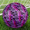 Dazzling colors Indoor Soccer Ball Colorful Machine Stitched PVC Size 5 Team Training Competition Ready Durable High-Bounce Cool Sports Gift