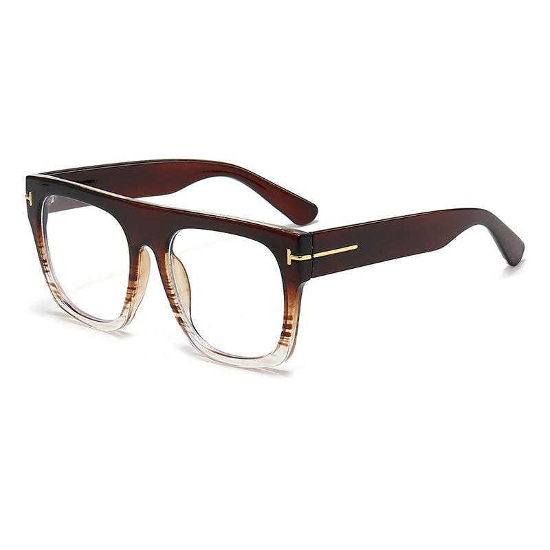 T-shape Design, High-end Flat-light Mirrors, Anti-blue Light Radiation, Stylish and Ultra-light Glasses Frames