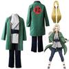 Naruto Shippuden Tsunade Cosplay Uniform, Female Fifth Hokage Konoha Ninja Role Play Costume for Anime Party