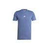T Shirts Men's Blue Crew Neck Moderate Straight Fit IS3741