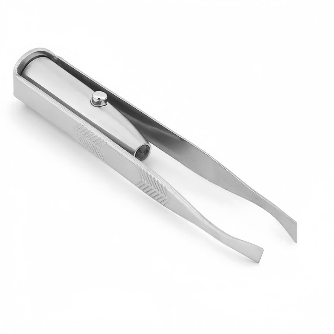 

LED Eyebrow Clip with Light Stainless Steel Female Arrow Pattern Intelligent Design for Beautyeyebrow Trimming Hair Clippers срібний