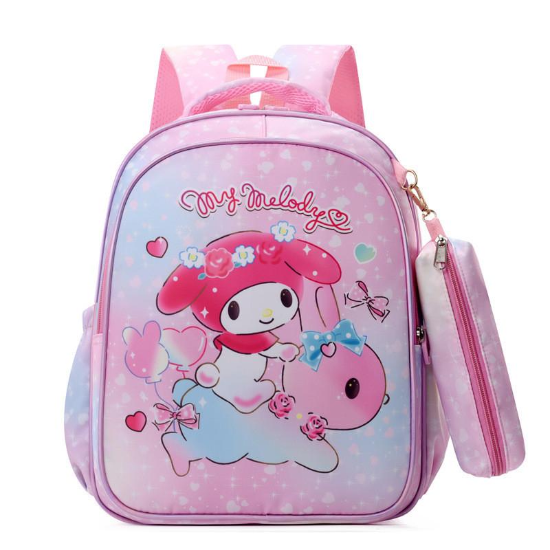 Adorable Cartoon Nylon Backpack For Kids School Outdoor Fun Cute Design