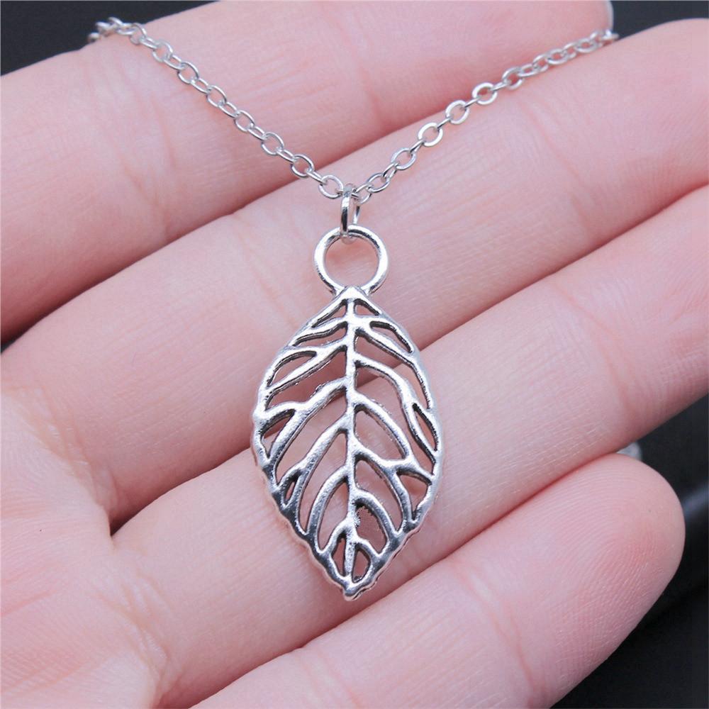 Tree of Life Plant Growth Pendant Antique Silver Metal Girls Choker Necklace Trendy Boho Gift