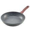 3Pcs Frying Pan Aluminum Skillet Set 250 280 325 Mm Nonstick Seasoned Grey