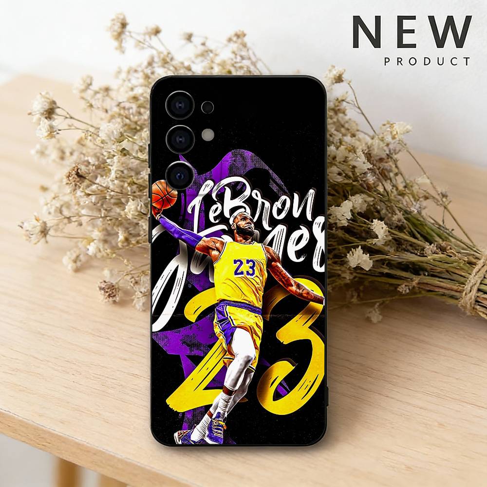 Basketball L-Lebron James 23 phone Case For Samsung S26,25,24,21,22,23,30,20,Ultra,Plus,Fe,Lite Black Soft Cover