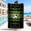 Basketball On Fire And Ice Beach Towel, Microfiber Beach Towel, Perfect For Pool, Beach, Travel, Home Decor Beach Party Fan Gifts