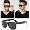 4 Pieces Of Grid Glasses / Hole Glasses For Eye Training And Relaxation  Grid Glasses 2 Black Full Holes  2 Black Sport Full Holes hwy 0619