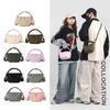 Solid Color Crossbody Bag Multifunctional Sports Chest Bag Women's Mobile Phone Bag
