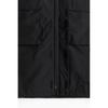 H M Loose Fit Water Repellent Coating Windproof Jacket Black