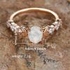 1 PC Fashion Cubic Zirconia Ring For Women For Wedding Engagement Party Jewelry Valentine's Day Gift
