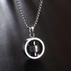 Men's Hip Hop Rotating Titanium Steel Cross Pendant Necklace