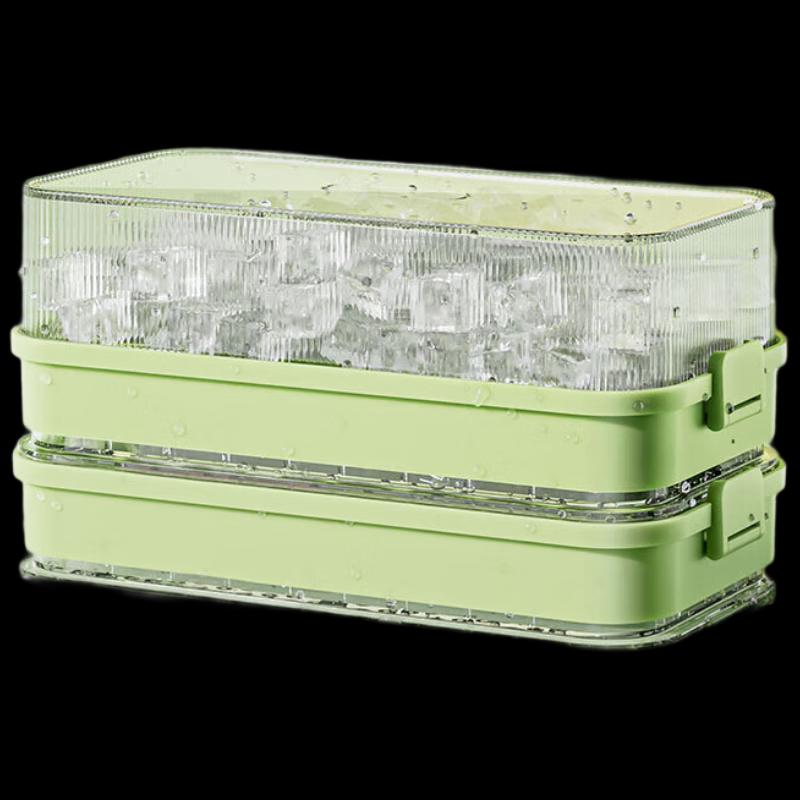 Food-Grade 64-Grid Double-Layer Ice Cube Tray