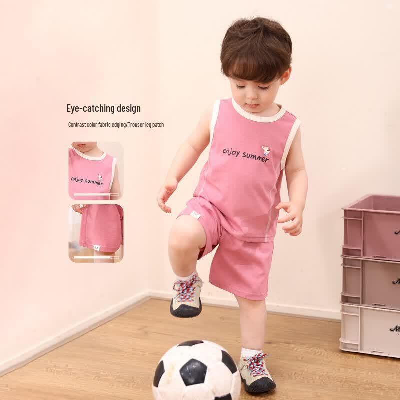 LUSON Baby Boys  Summer Sleeveless Vest & Shorts Set 2026 New 80