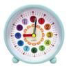 Retro Metal Silent Alarm Clock with Night Light Children's Student Desktop Clock Clock
