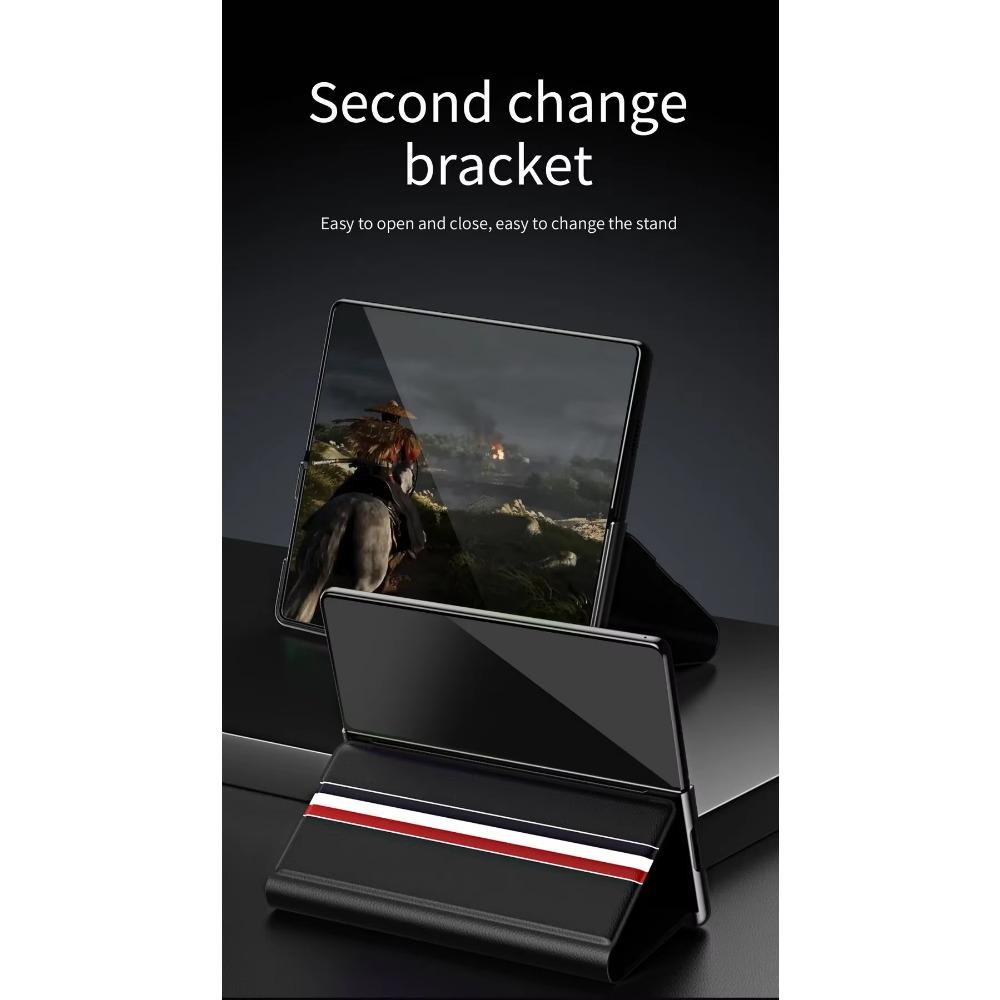 Luxuriöses Business-Leder mit eingebautem Kartenfach, Ständerhalter-Hülle für Samsung Z Fold 7 Galaxy Z Fold 7 6 5 4 3 Schutzhülle