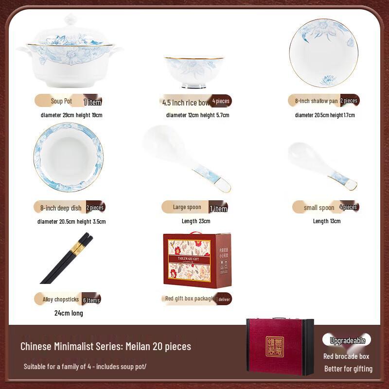 Jingdezhen Ceramic Dinnerware Set