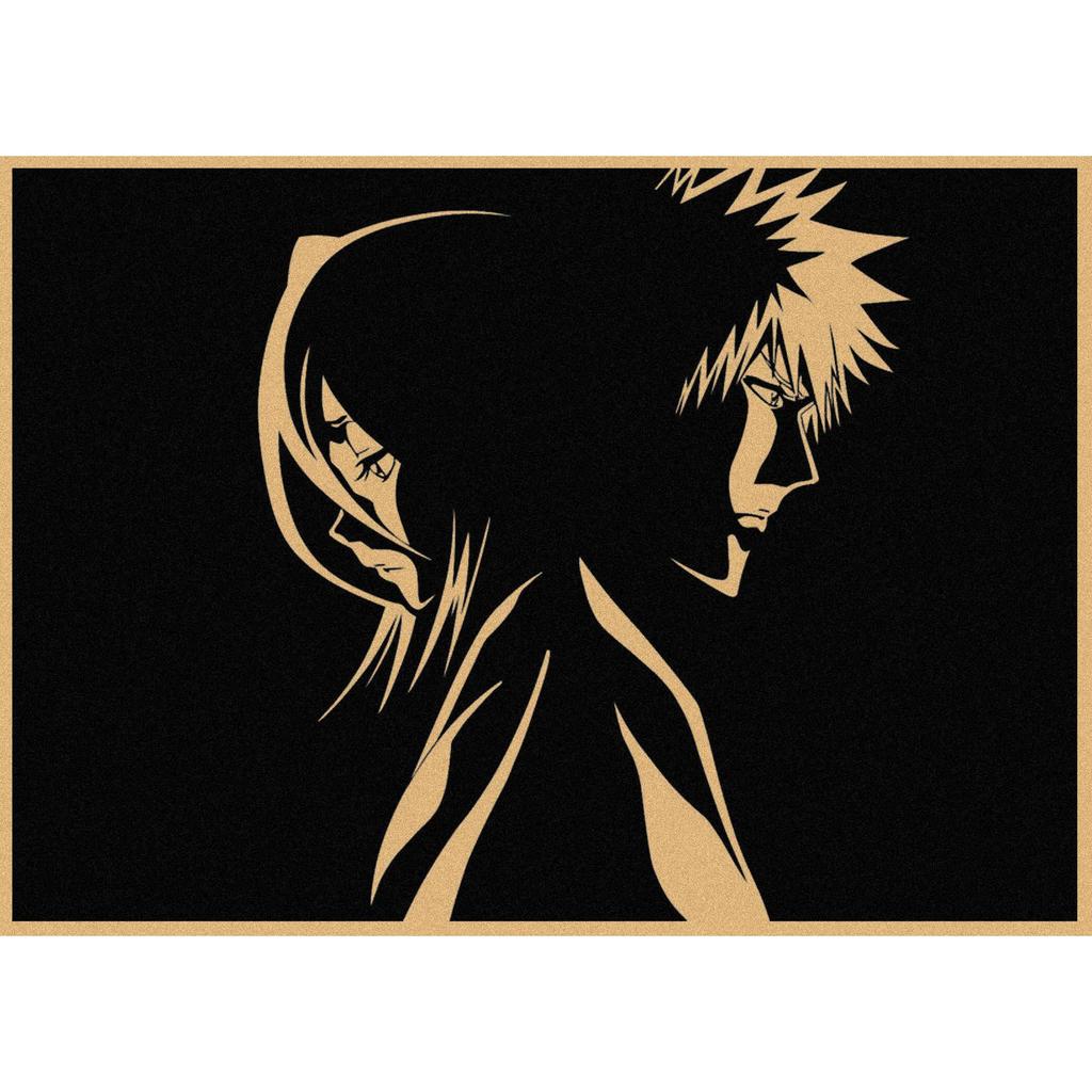 Bleach Anime Retro Kraft Paper Poster Wall Decoration