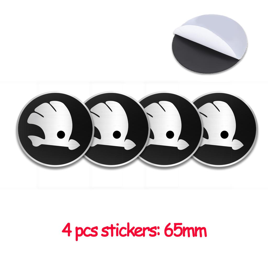 56/60/68/65mm Car Styling Wheel Center Hub Caps Rim Cover Badge Sticker For Skoda Octavia Fabia Rapid Superb Kodiaq Karoq Kamiq