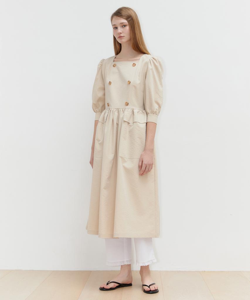 Sinun Shirt Long Dress (Beige)