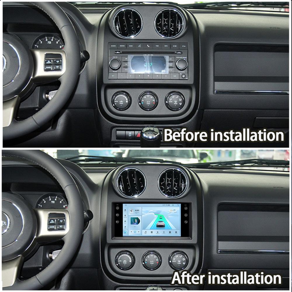 7-Inch Jeep Compass Android Car Navigation with Bluetooth & Wireless Carplay