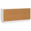 TV Stand High Gloss White 102 x 34.5 x 47 cm Engineered Wood