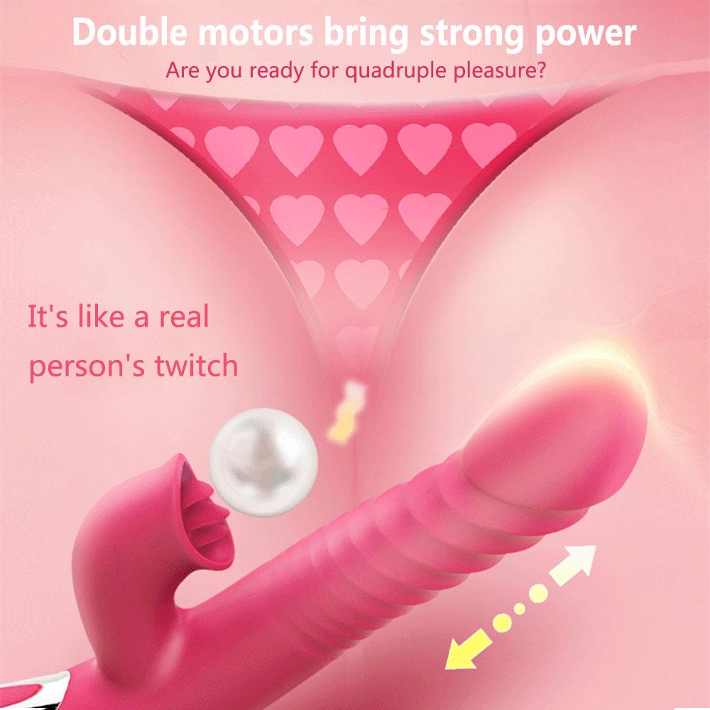 Heating Rabbit Vibrator for Adult G Spot Vagina Clitoris Stimulator Masturbator Dildo Vibrator Sex Toys for Couple Adult Sex Product