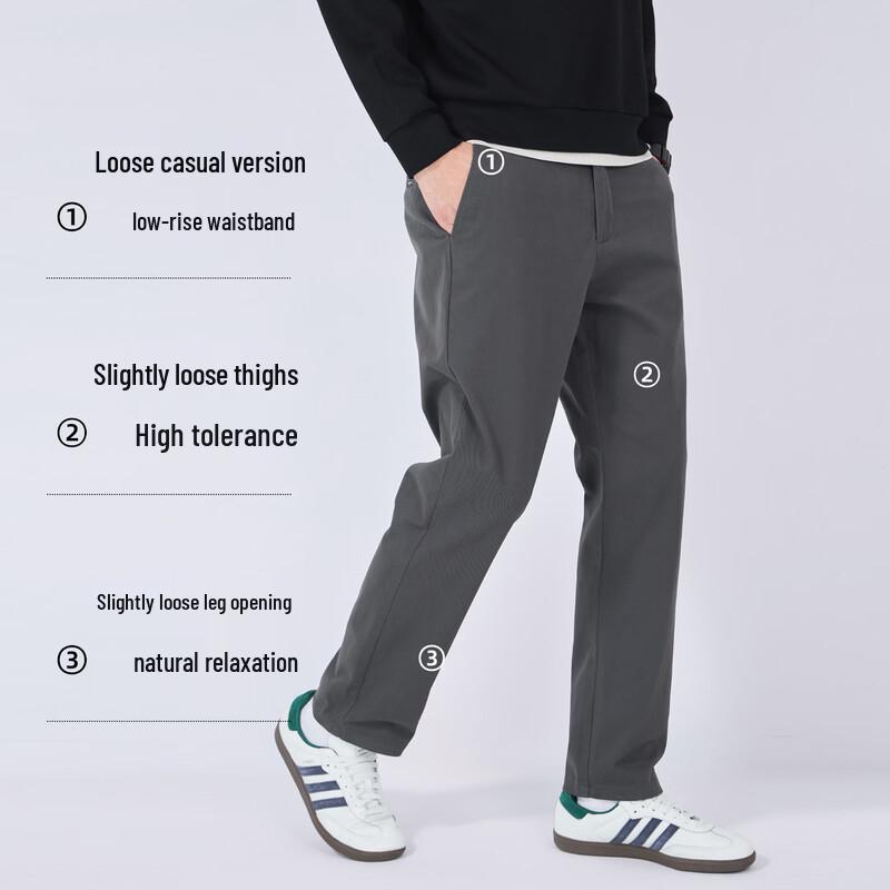Mark Fairwhale Men's Fleece-Lined Straight-Fit Casual Pants