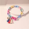 New Trendy Multicolor Acrylic Anklet for Women Boho Tassel Ball Pendant Handmade Anklet Leg Chains Charm Summer Beach Jewelry