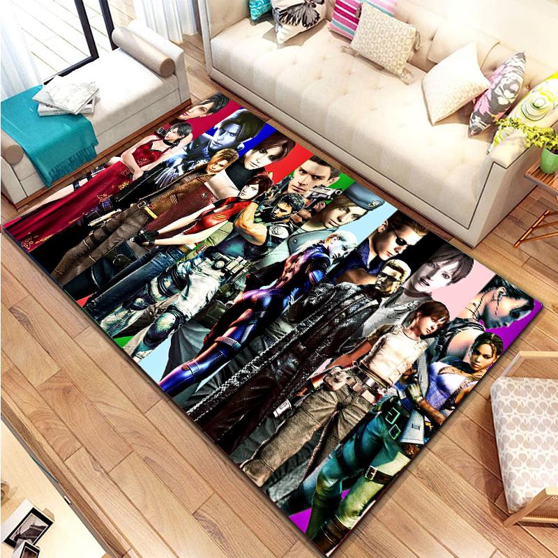 3D R-Resident Evil Games Gamer Large Sizes Area Rugs Carpet for Home for Living Room Bedroom Sofa Bar Club Decor Floor Play Mats