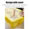 6 Cavity Carambola Silicone Ice Cream Mold with Lid DIY Ice Lolly Mold Popsicle Ice Mould