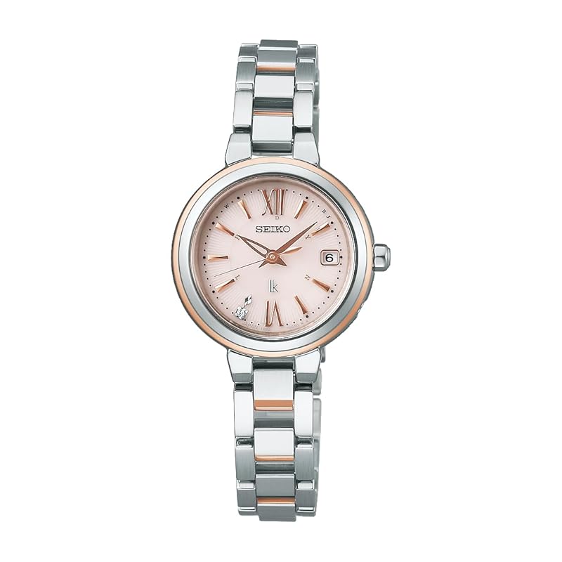 

[Seiko Watch] watch Rukia Essential Collection small radio solar SSVW234 ladies silver & pink gold