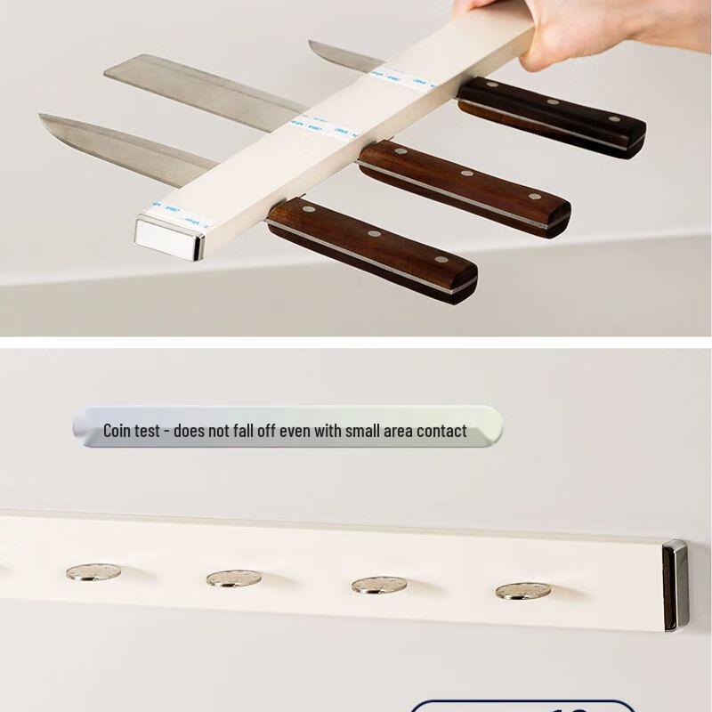 Drill-Free Stainless Steel Magnetic Knife Holder