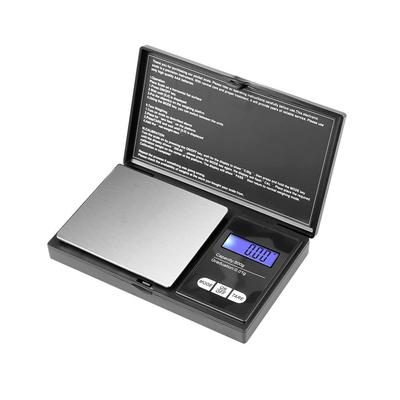 Mini Jewelry Scale High Precision Electronic Digital Scale Portable Pocket Scale Jewelry Gold Gram Weight Kitchen Weight Scale LCD Blue Backlight