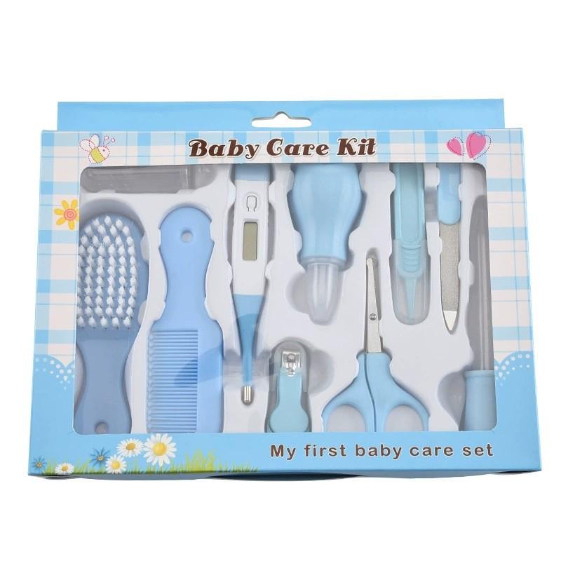 10-Piece Baby Care Set: Nail Clippers, Scissors, Toothbrush, Nasal Aspirator