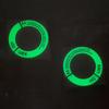 Luminous Car Ignition Key Ring Sticker 3D Decorative Decal Fluorescent Circle For Auto Motorcycle Key Decor