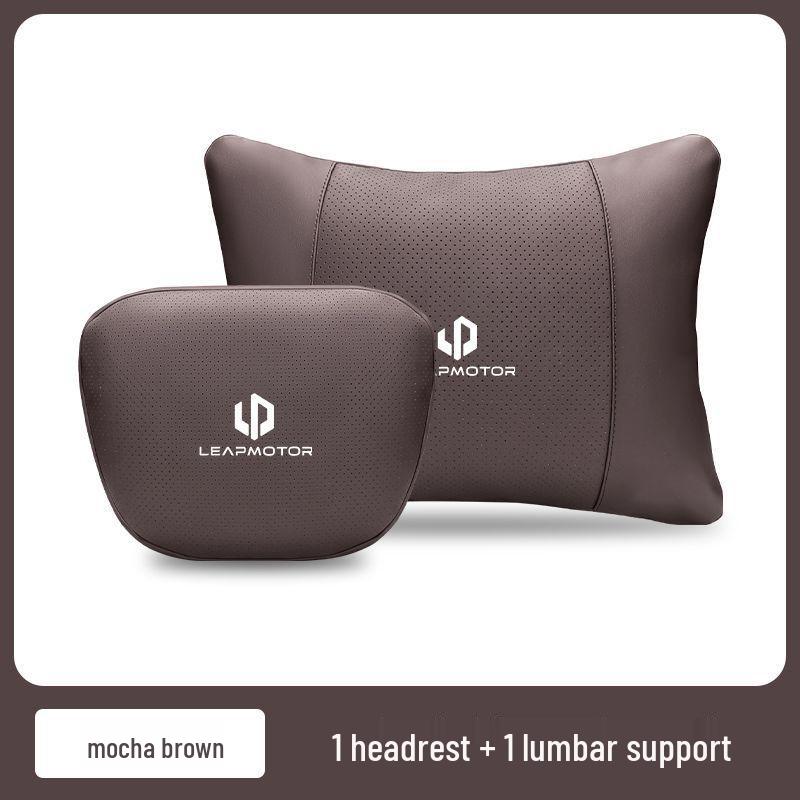 Suporte Lombar para Bancos de Carro Leapmotor T03/C11/C01/C16/C10 - Conforto de Alta Qualidade e Proteção da Cintura Encosto de Cabeça