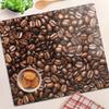Durable and Stylish Glass Kitchen Backsplash with Coffee Bean Pattern 60X52 Cm