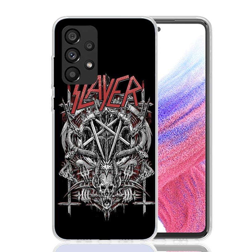 Slayer Heavy Metal Rock Band Phone Case For Samsung Galaxy A17 A16 A14 A15 A13 A57 A56 A54 A55 A53 A37 A36 A34 A35 A33 A26 A24 A