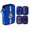 A Two-compartment School Pencil Case for a Boy with Real Madrid Accessories