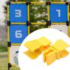 6Pcs Yellow Football Training Flag Pole Clip Football Training Obstacle Buckle  Outdoor