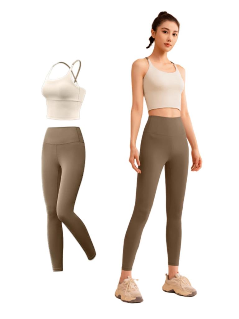 Cloudstop Sportswear and Yoga Top and Bottom Training Sports Yoga and High Waist Comfortable Stylish Set Size Women's Set, Set, Wear, Bra, Pants,