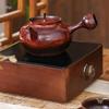 Mingde Red Clay Electric Tea Kettle - Handmade Chinese-Style Pot with Jump Lid for Healthy Brewing