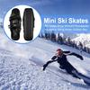 Mini Short Ski Skates Short Mini Skating Ski Shoes Adjuatable Short Shoe Snowblades for Winter Outdoor Sports