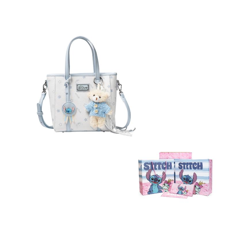 Disney Stitch Series Fashionable Simple High-Value Cartoon Cute Shoulder Bag Women Shoulder Bag Blue BMK-72766